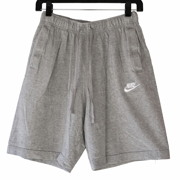 Nike Other - Nike Gray Fleece Athletic Shorts Elastic Waist Drawstring Pockets Small